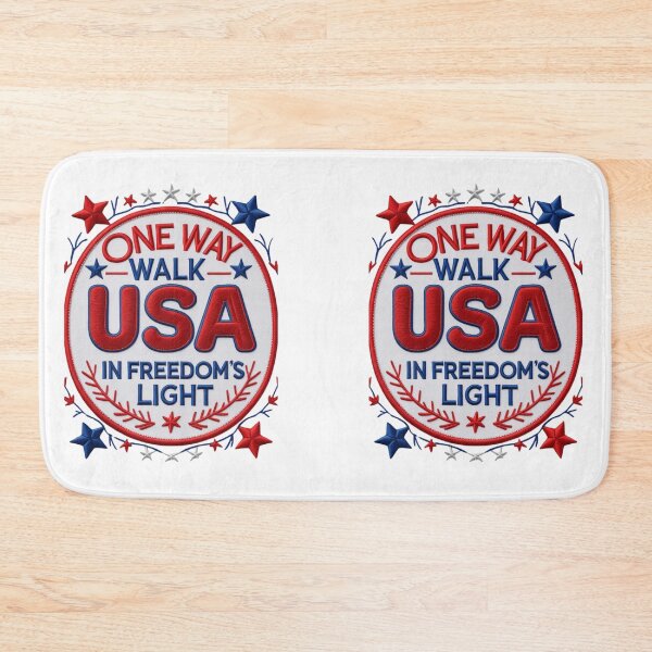 Item preview, One Way USA Freedom Embroidered Patch Design designed and sold by ArtDesignTp.