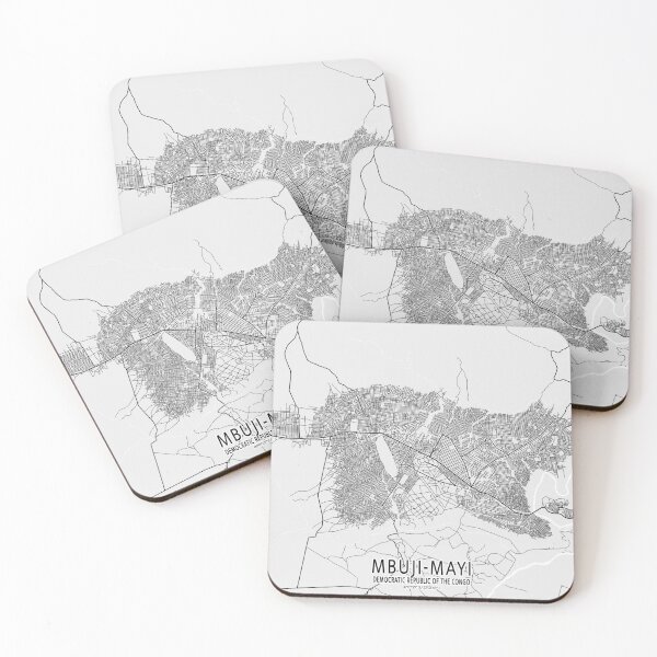 Item preview, Mbuji-Mayi City Map of DR Congo - Light designed and sold by deMAP.