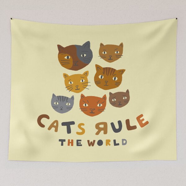 Item preview, cats rule the world designed and sold by anneamanda.