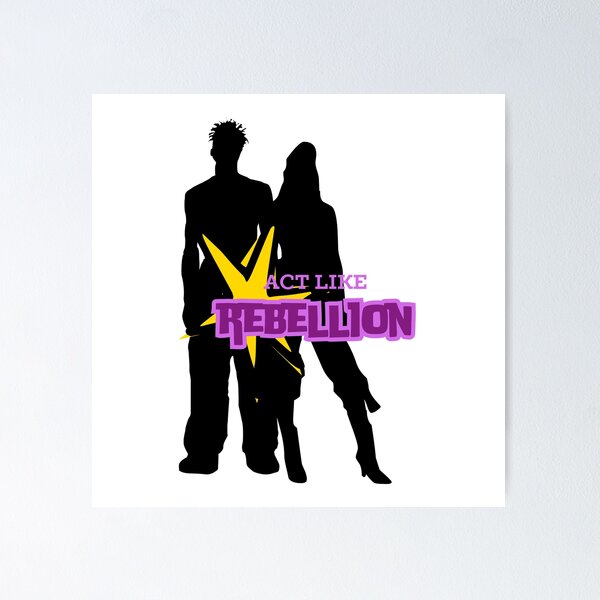 Item preview, ACT LIKE REBELLION (PUNK&2000'S) designed and sold by BrewsterClub.