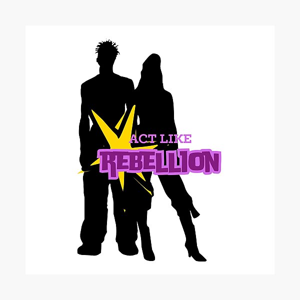 Item preview, ACT LIKE REBELLION (PUNK&2000'S) designed and sold by BrewsterClub.