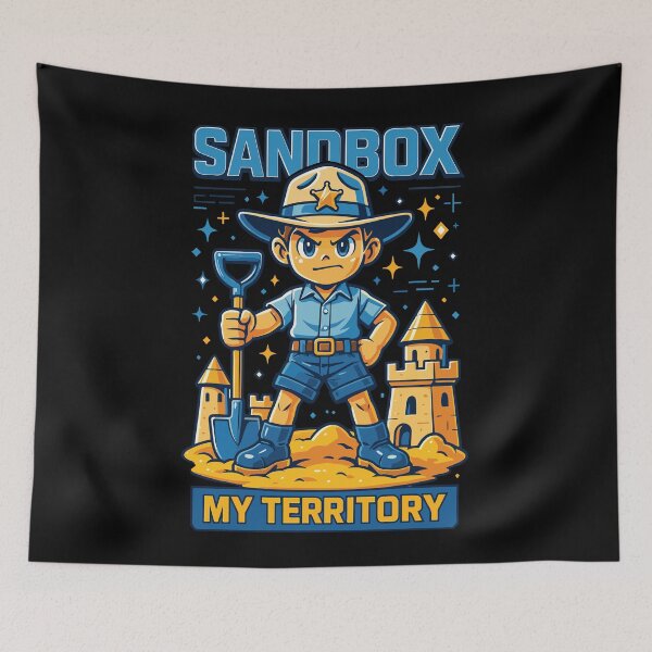 Item preview, Sandbox My Territory Funny Kindergarten Saying designed and sold by LuminOrb.