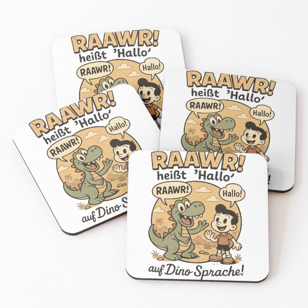 Item preview, Raawr Means Hello On Dino Language Kids Design designed and sold by LuminOrb.