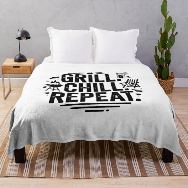 Item preview, grill, chill, repeat designed and sold by Ismartista.