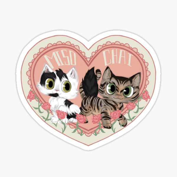 Item preview, Miso and Chai (VanillaMace Stickers) designed and sold by TotoBearArt.