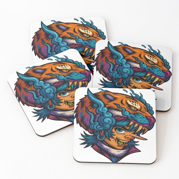 Item preview, Urban Tiger Spirit – Street Art Warrior Mask designed and sold by Mammoths.