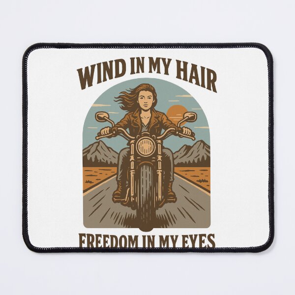 Item preview, Wind In My Hair Freedom In My Eyes Frauen designed and sold by LuminOrb.