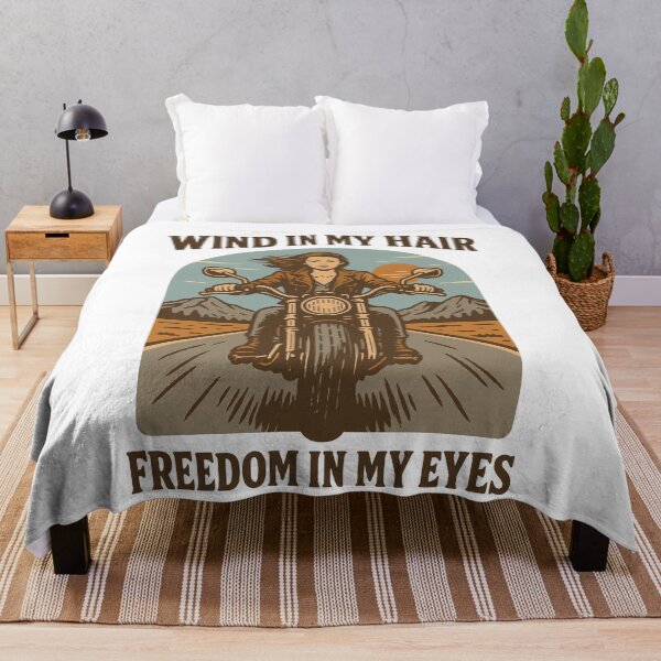 Item preview, Wind In My Hair Freedom In My Eyes Frauen designed and sold by LuminOrb.