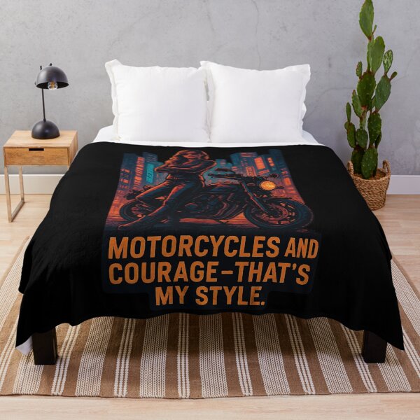 Item preview, Motorcycles And Courage - This Is My Style designed and sold by LuminOrb.