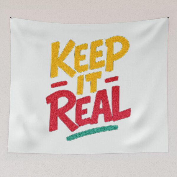 Item preview, Keep it real quote graffiti saying designed and sold by KTGim.