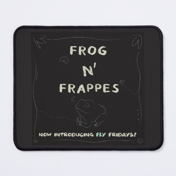 Item preview, Frog N' Frappes fantasy coffee shop artwork designed and sold by Theo-Graphics.