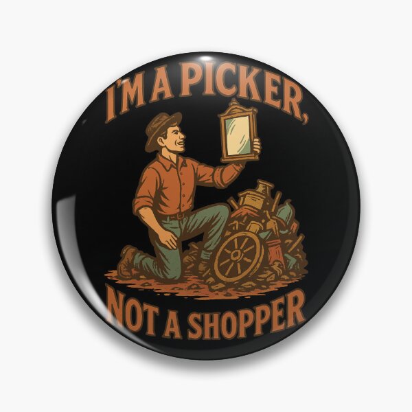 Item preview, Antique Lover Picker Not A Shopper designed and sold by LuminOrb.