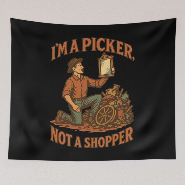 Item preview, Antique Lover Picker Not A Shopper designed and sold by LuminOrb.