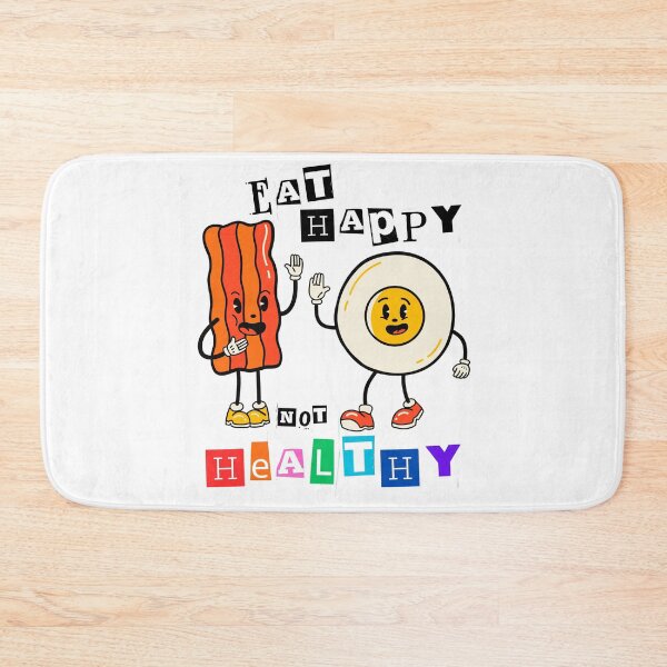 Item preview, Indulge in Delightful Flavors: Eat Happy Not Healthy! designed and sold by StickerAndLove.