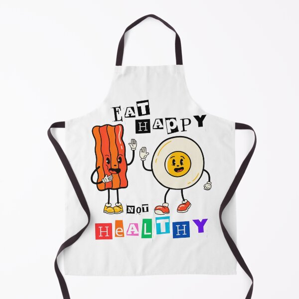 Artikelvorschau, Indulge in Delightful Flavors: Eat Happy Not Healthy! entworfen und verkauft von StickerAndLove.