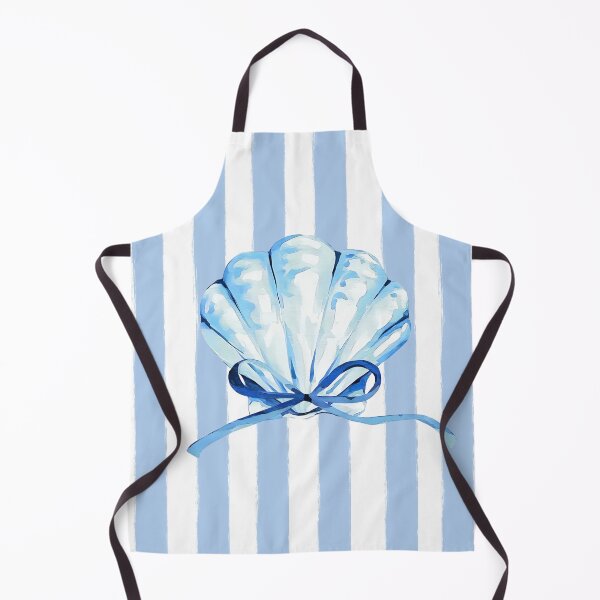 Item preview, Cute Blue Seashell with Bow | Coastal Beach Aesthetic Design designed and sold by Ela-graphicwiz.