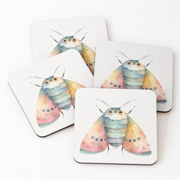 Item preview, Cute Mothman watercolor designed and sold by MendaciousMina.