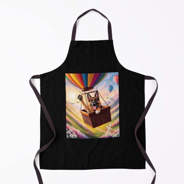 Item preview, Flying German Shepherd Dog Colorful Hot Air Balloon designed and sold by namaste369.