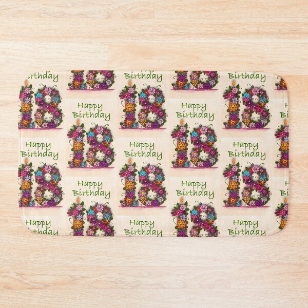 Item preview, Happy Birthday 18th designed and sold by Shimmersnap.