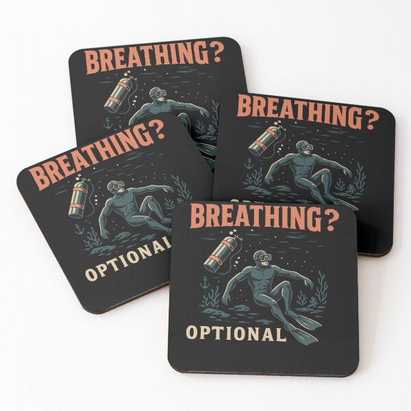 Item preview, Breathing Optional Diver Ocean Design designed and sold by LuminOrb.