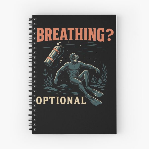 Item preview, Breathing Optional Diver Ocean Design designed and sold by LuminOrb.