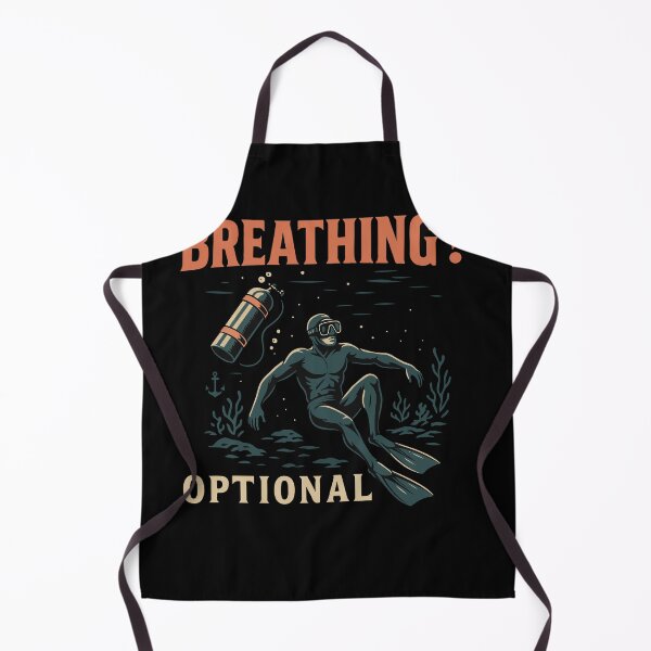 Item preview, Breathing Optional Diver Ocean Design designed and sold by LuminOrb.