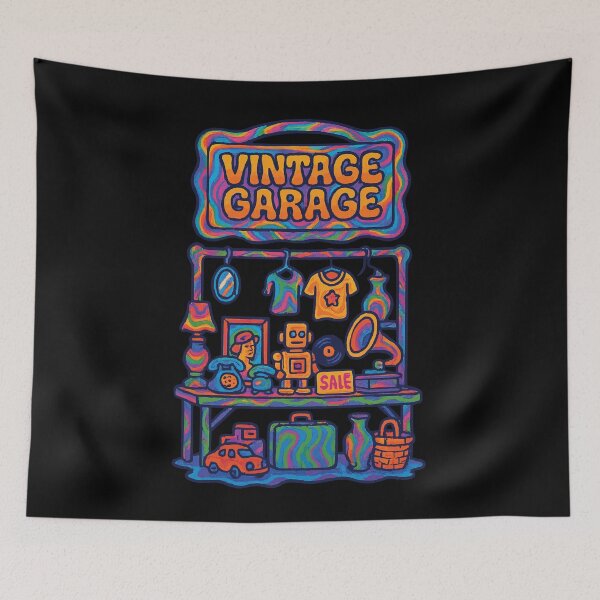 Item preview, Antiques Vintage Garage Sale Design designed and sold by LuminOrb.