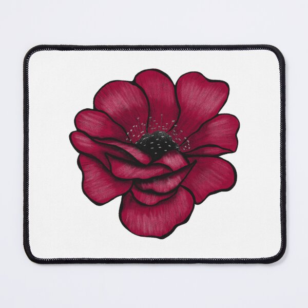 Item preview, Crimson red flower designed and sold by pinkyfish1010.