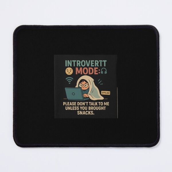 Item preview, Introvert Mode Activated – Funny Lazy Meme T-Shirt designed and sold by Vexo P.