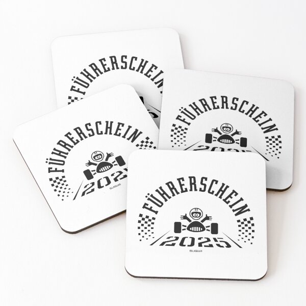 Item preview, Driving license 2025 (novice driver / finish line / black) designed and sold by Roderix.