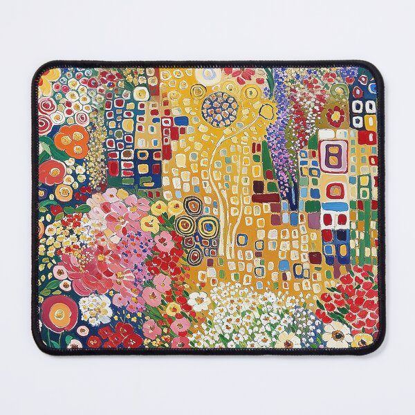 Aperçu de l'œuvre Fleurs de Gustav Klimt créée et vendue par maniacfitness.