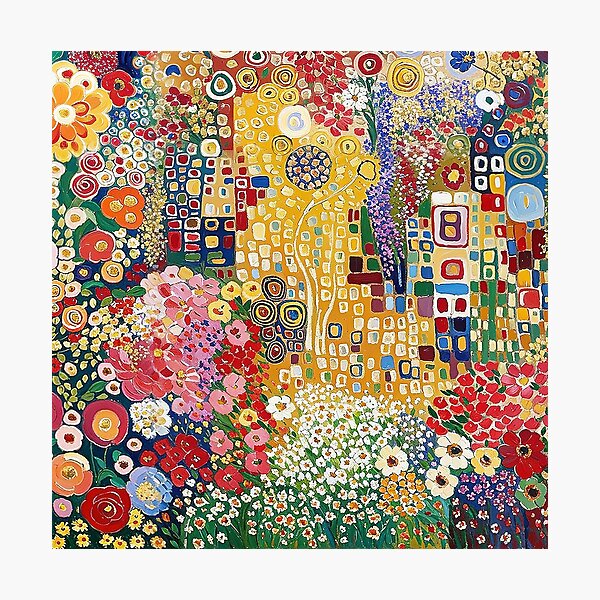 Item preview, Fleurs de Gustav Klimt designed and sold by maniacfitness.