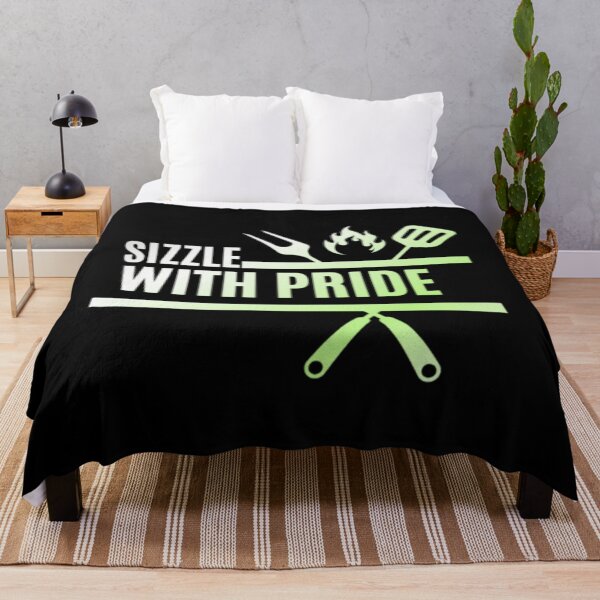 Item preview, Sizzle With Pride, Agender pride flag graphic, BBQ Rainbow Graphic, BBQ, Outdoors, Summer, Party, LGBTQ, BBQ Grill, BBQ Foodie, Funny BBQ Slogan, Funny, Humor, designed and sold by PrideBeProud.
