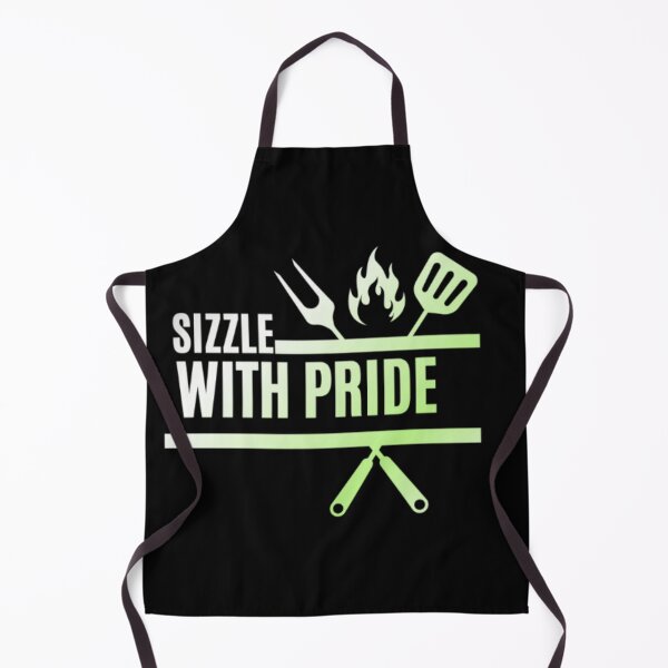 Item preview, Sizzle With Pride, Agender pride flag graphic, BBQ Rainbow Graphic, BBQ, Outdoors, Summer, Party, LGBTQ, BBQ Grill, BBQ Foodie, Funny BBQ Slogan, Funny, Humor, designed and sold by PrideBeProud.