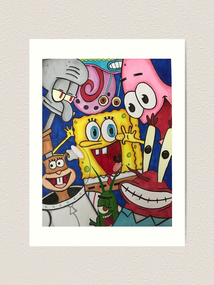 "Spongebob!" Art Print by AliTan | Redbubble