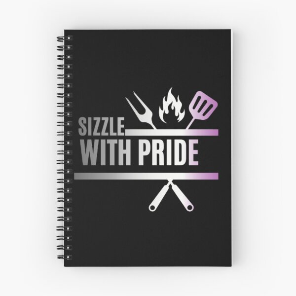 Item preview, Sizzle With Pride, Asexual pride flag graphic, BBQ Rainbow Graphic, BBQ, Outdoors, Summer, Party, LGBTQ, BBQ Grill, BBQ Foodie, Funny BBQ Slogan, Funny, Humor, designed and sold by PrideBeProud.