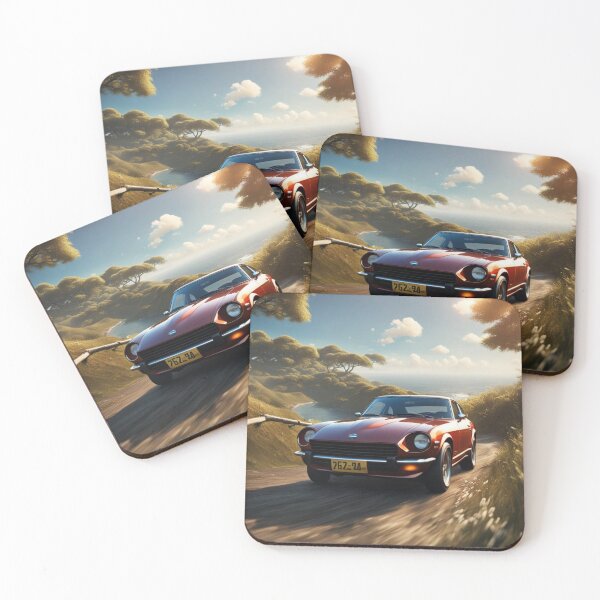 Item preview, Datsun 280Z on a winding country road designed and sold by TreadandTire.