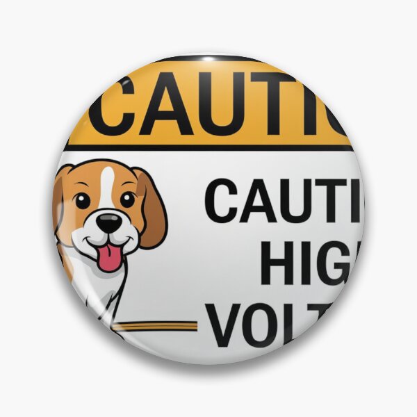 Item preview, Beagle Caution Sign – Hilarious Dog Alert designed and sold by NeatThingLover.