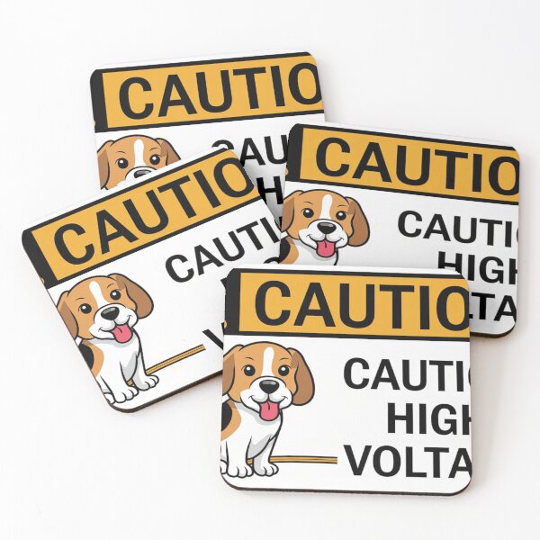 Item preview, Beagle Caution Sign – Hilarious Dog Alert designed and sold by NeatThingLover.