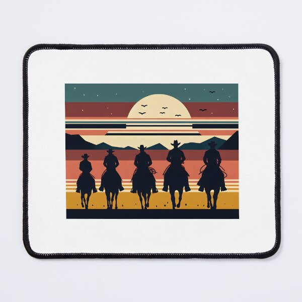 Item preview,  Cowboy Sunset Retro Vibes T-Shirt designed and sold by Route and Render.