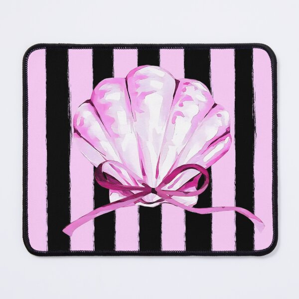 Item preview, Pretty Pink Seashell with Bow | Summer Beach Vibes Aesthetic Design designed and sold by Ela-graphicwiz.