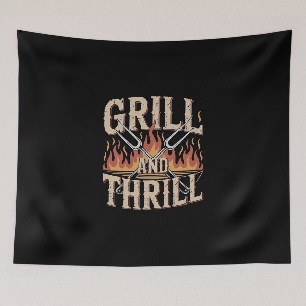 Item preview, Grill and Thrill BBQ Shirt for Dads and Outdoor Cooks designed and sold by MagicWander.