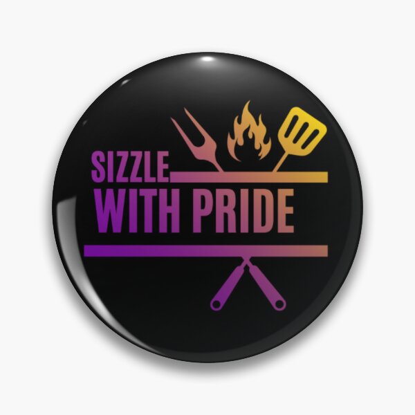 Item preview, Sizzle With Pride, Intersex pride flag graphic, BBQ Rainbow Graphic, BBQ, Outdoors, Summer, Party, LGBTQ, BBQ Grill, BBQ Foodie, Funny BBQ Slogan, Funny, Humor, designed and sold by PrideBeProud.