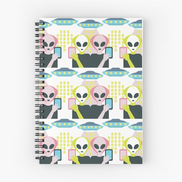 Item preview, Aliens Using Smartphones Under UFOs designed and sold by ART ATTACK ZONE.