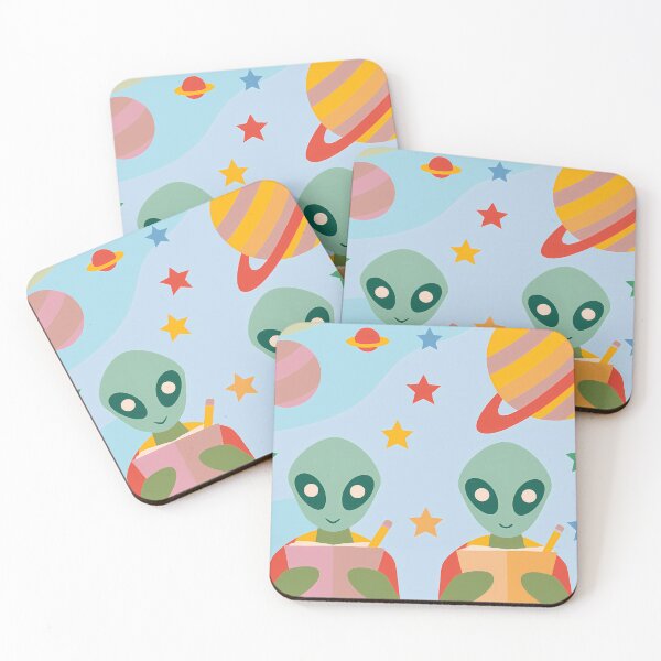 Item preview, Cute Aliens Studying in Space designed and sold by ART ATTACK ZONE.
