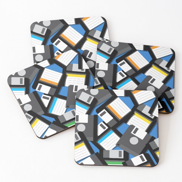 Item preview, Retro Computer Floppy Disk Pattern designed and sold by HotHibiscus.
