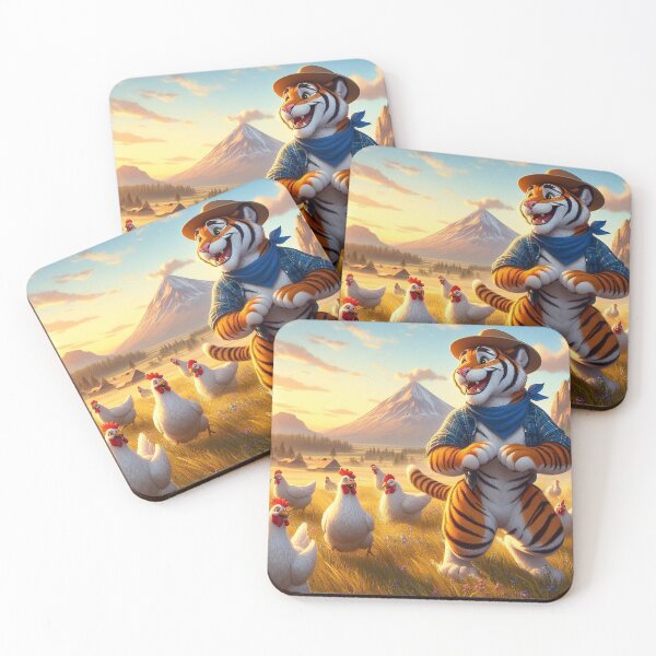 Item preview, Tiger Trails Through Clucking Fields designed and sold by nikkolaus.