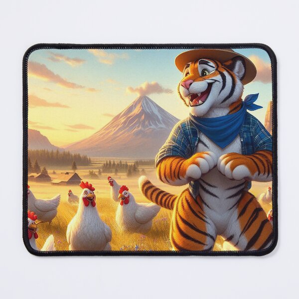 Item preview, Tiger Trails Through Clucking Fields designed and sold by nikkolaus.