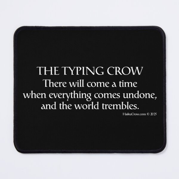 Item preview, The Typing Crow Haiku designed and sold by EyeMagined.