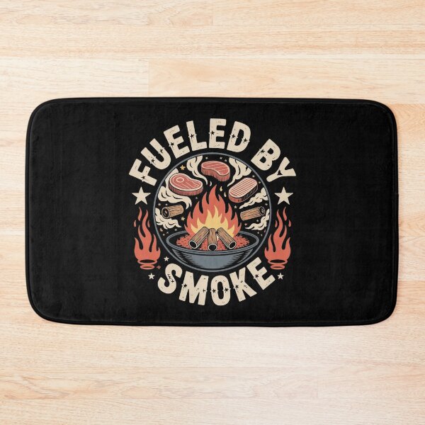 Item preview, Fueled by Smoke – BBQ Fire Pit Emblem for Grill Masters designed and sold by MagicWander.